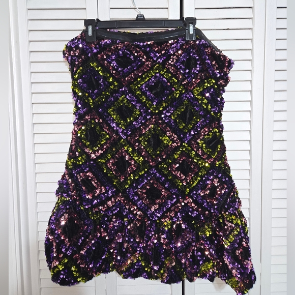 Fashion Nova Women's 2X Cleo Sequin Bubble Mini Dress - Picture 6 of 11